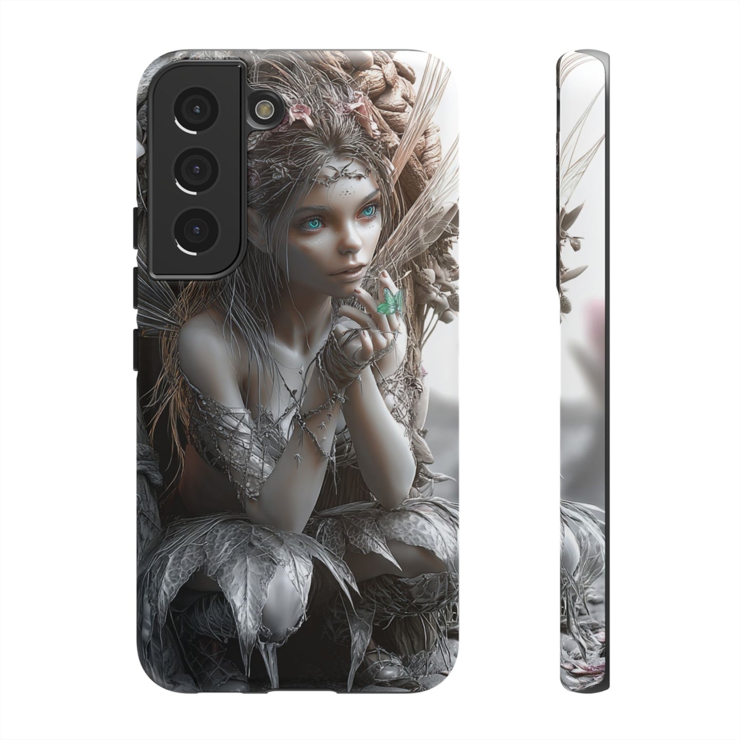 Fantasy Phone Case with Enchanted Fairy Design, Phone Cover, Magical Gift for Women, Boho Style, Nature Lovers, Unique Art