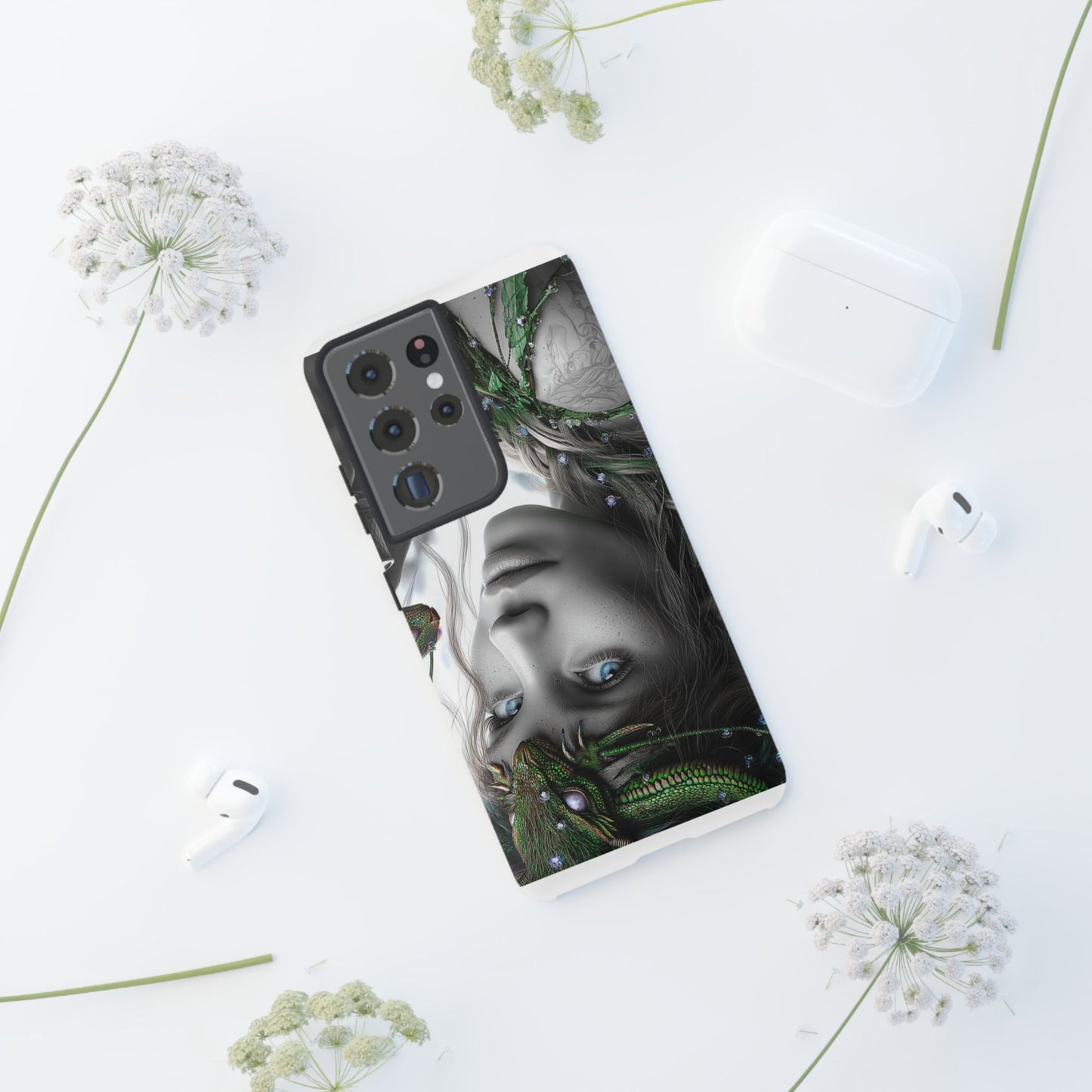 Phone Case with Enchanted Fairy Design, Phone Cover, Magical Gift for Women, Boho Style, Nature Lovers, Unique Art