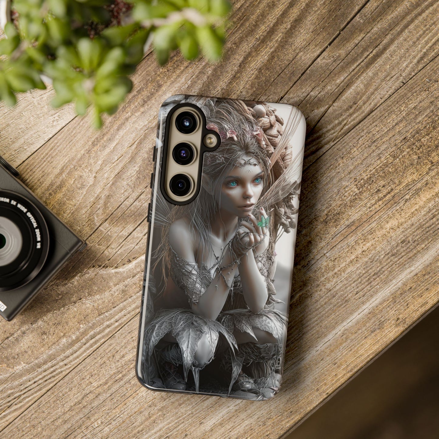 Fantasy Phone Case with Enchanted Fairy Design, Phone Cover, Magical Gift for Women, Boho Style, Nature Lovers, Unique Art