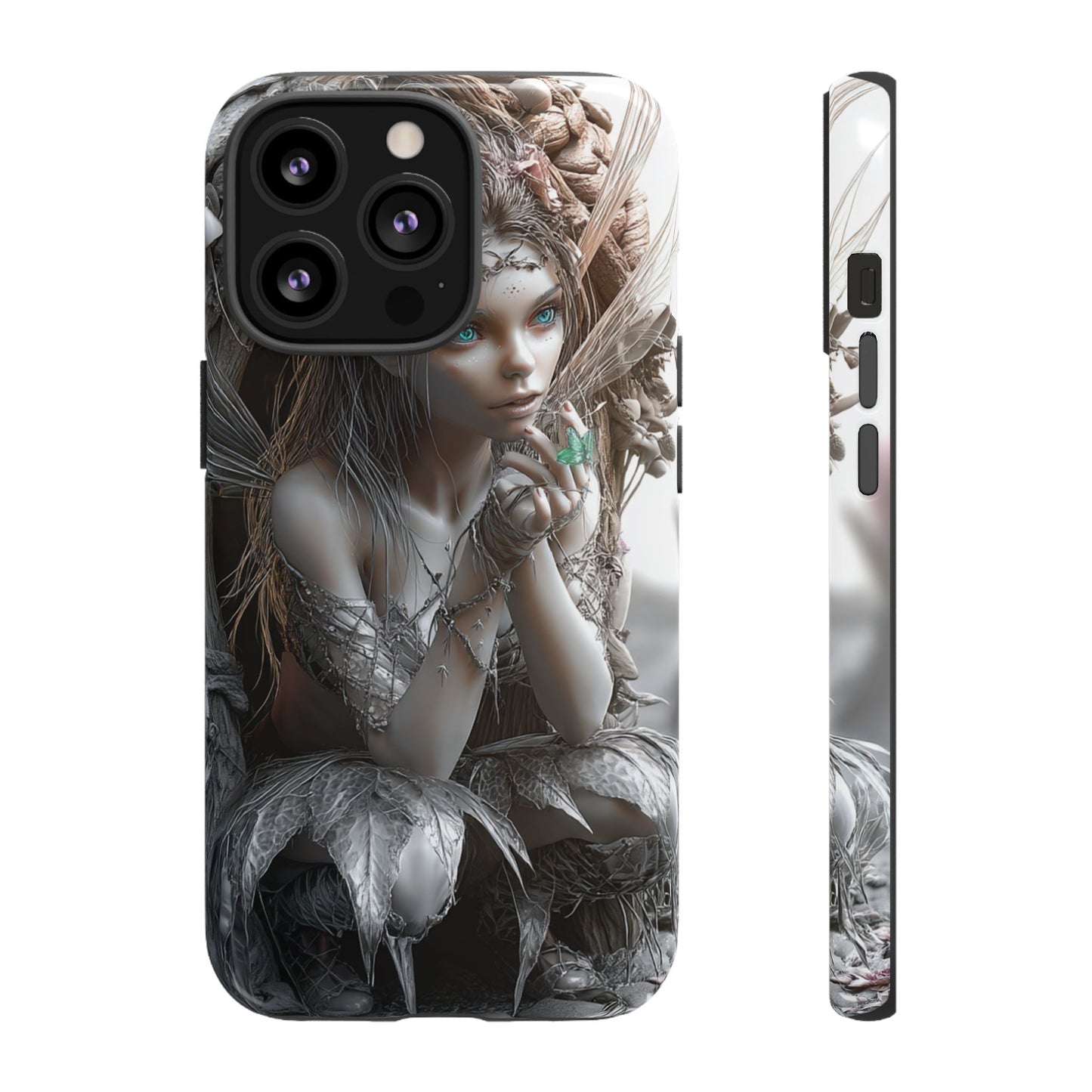Fantasy Phone Case with Enchanted Fairy Design, Phone Cover, Magical Gift for Women, Boho Style, Nature Lovers, Unique Art