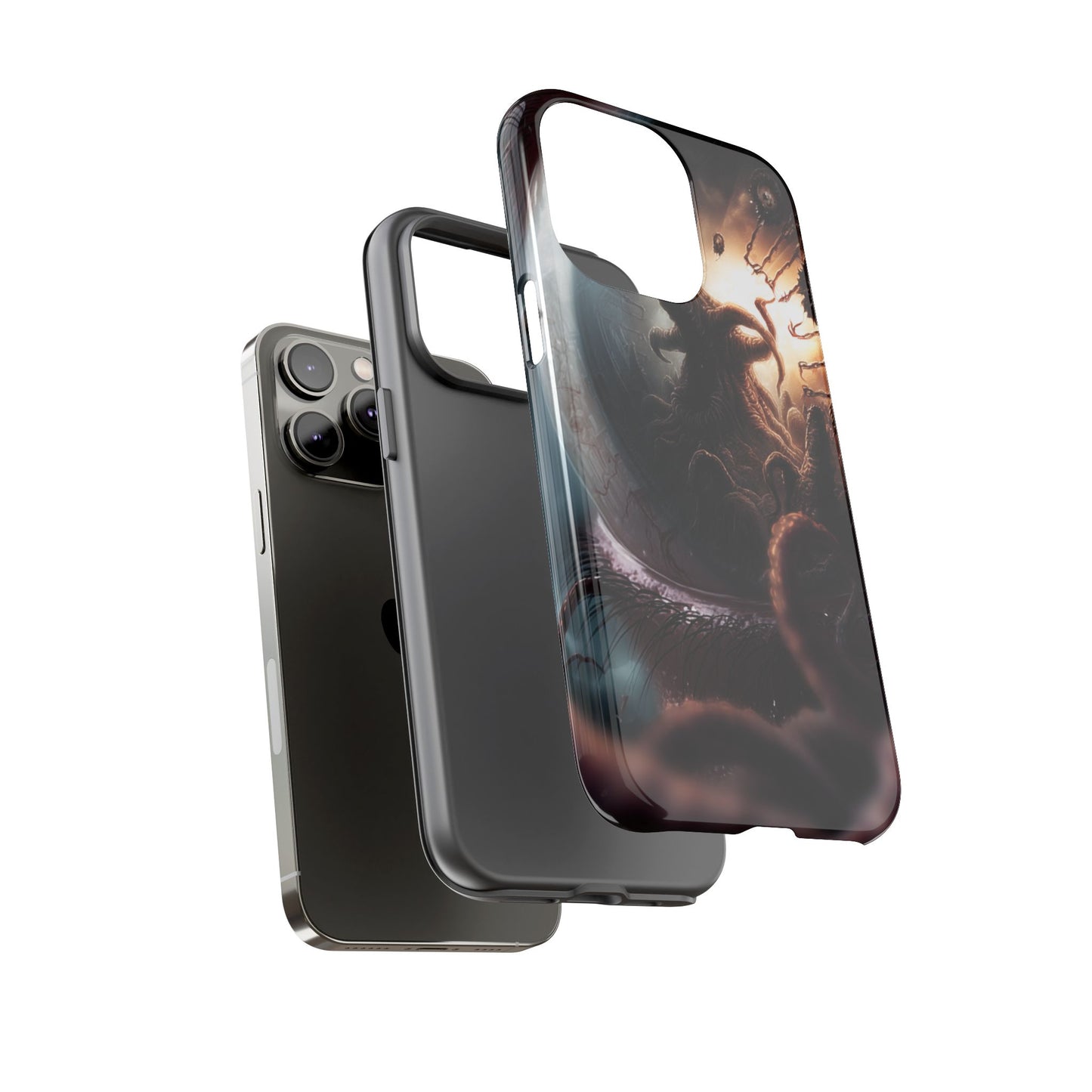 Phone Case: Cosmic Horror Design, Tough Phone Case, Unique Tech Accessory, Gifts for Sci-Fi Lovers, Halloween Decor