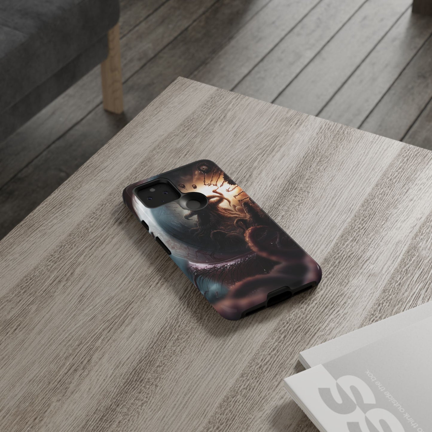 Phone Case: Cosmic Horror Design, Tough Phone Case, Unique Tech Accessory, Gifts for Sci-Fi Lovers, Halloween Decor