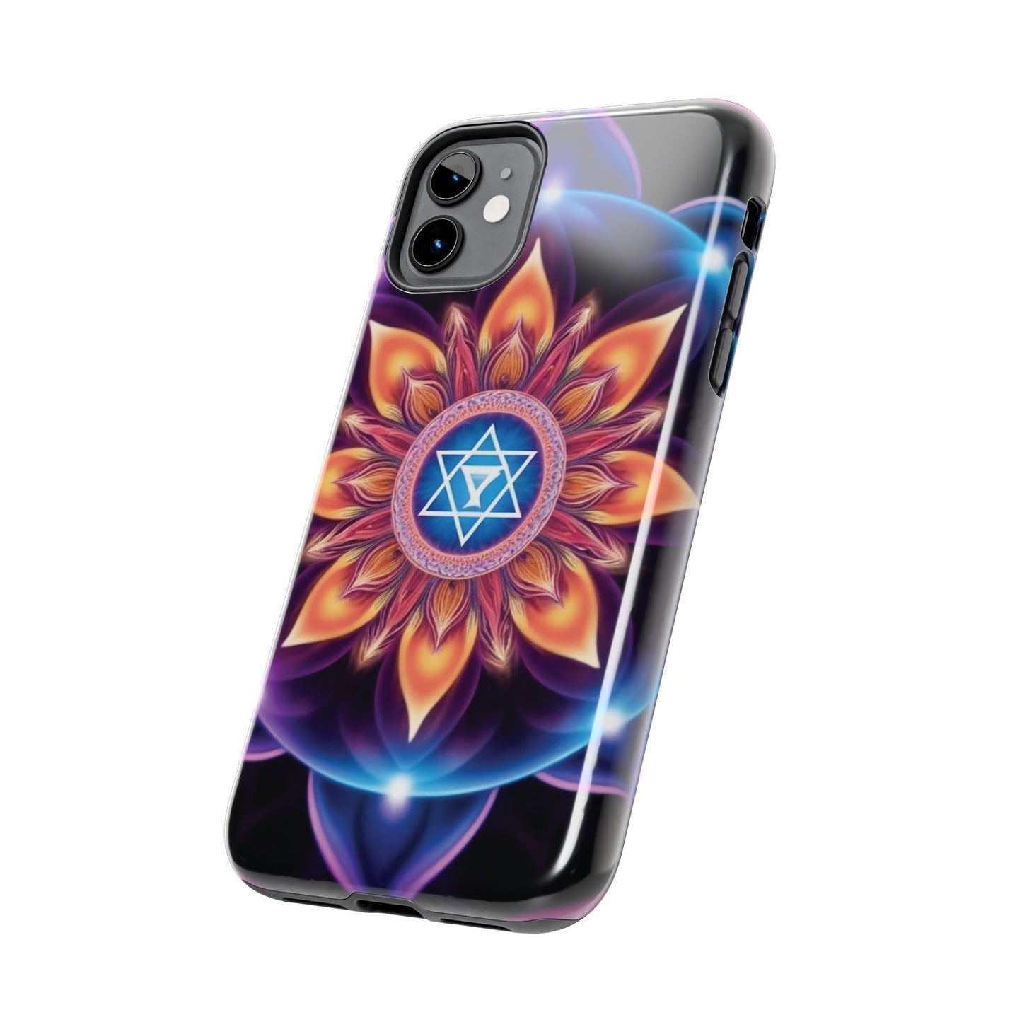 Bohemian Mandala Tough Phone Case | Vibrant Art Design, Protective Cover, Gift for Her, Spiritual Decor, Trendy Phone Accessory