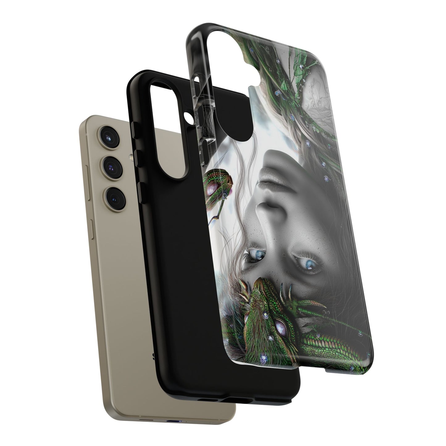 Phone Case with Enchanted Fairy Design, Phone Cover, Magical Gift for Women, Boho Style, Nature Lovers, Unique Art