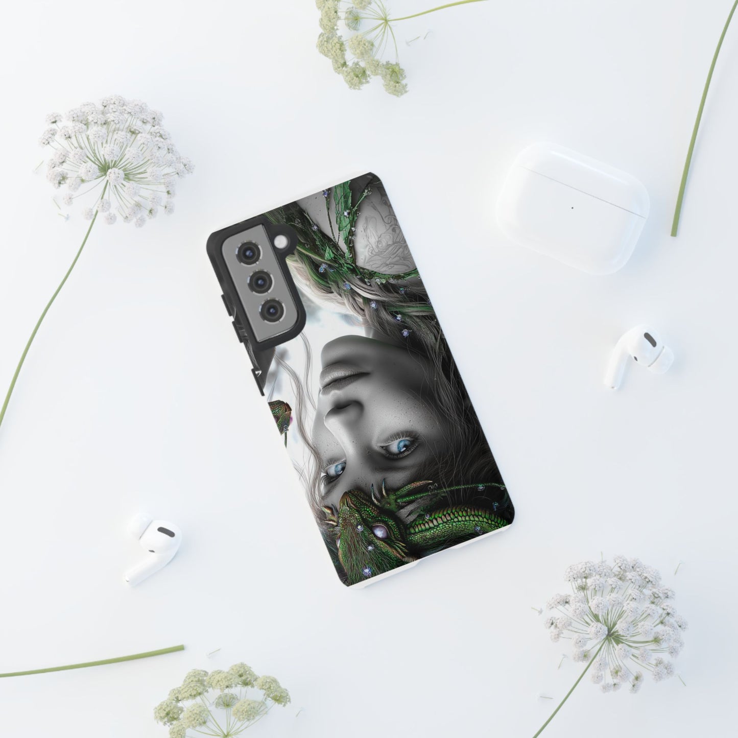 Phone Case with Enchanted Fairy Design, Phone Cover, Magical Gift for Women, Boho Style, Nature Lovers, Unique Art
