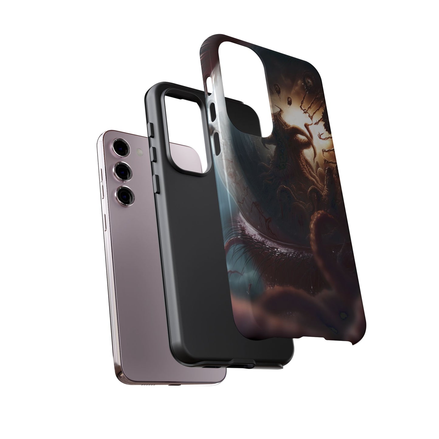 Phone Case: Cosmic Horror Design, Tough Phone Case, Unique Tech Accessory, Gifts for Sci-Fi Lovers, Halloween Decor