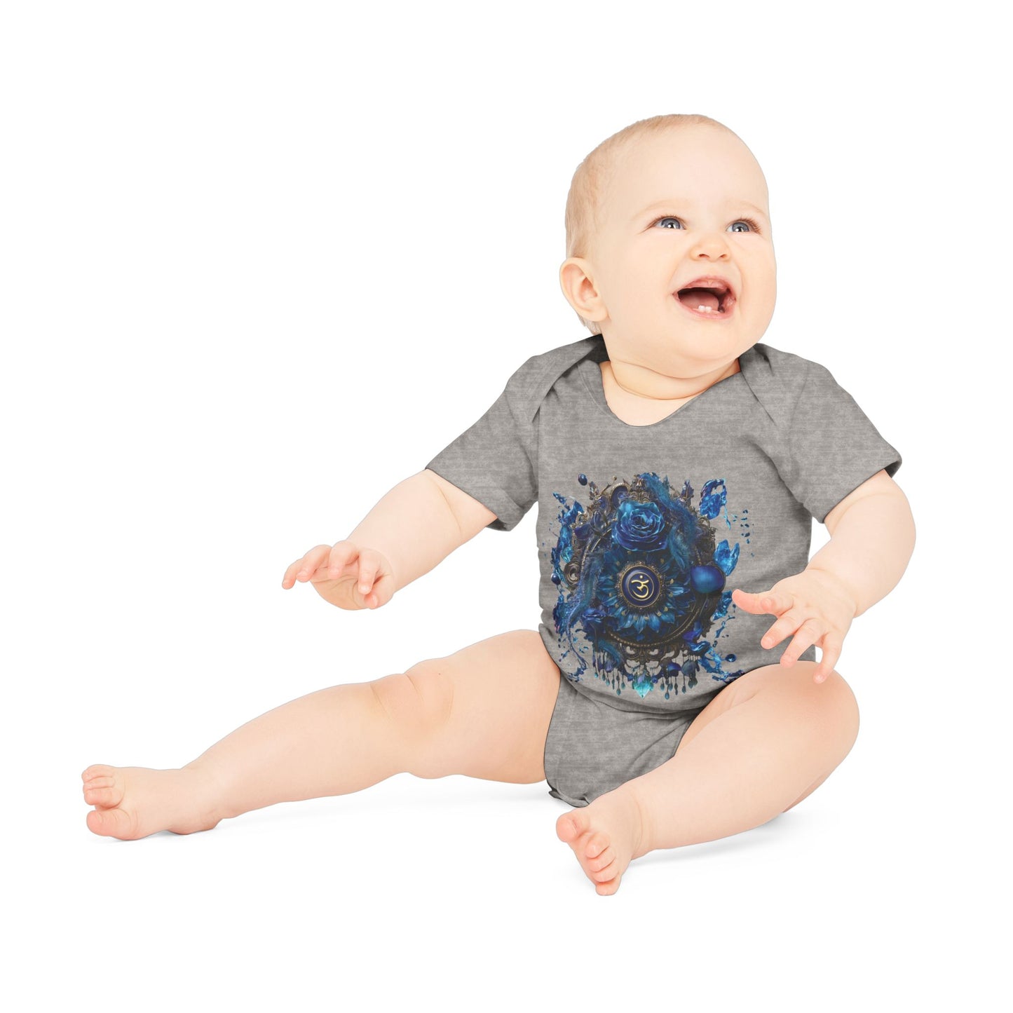 Mystic Shakra Bodysuit, Baby Organic Romper, Newborn Outfit Gift, Spiritual Infant Clothes, Gender Neutral Baby Shower Present