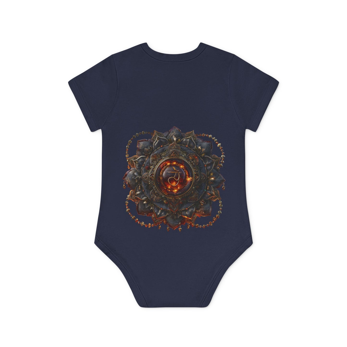 Mystical Baby Bodysuit, Organic Cotton Infant Romper, Spiritual Baby Shower Gift, Unique Newborn Outfit, Chakra Baby Clothing, Eco-Friendly