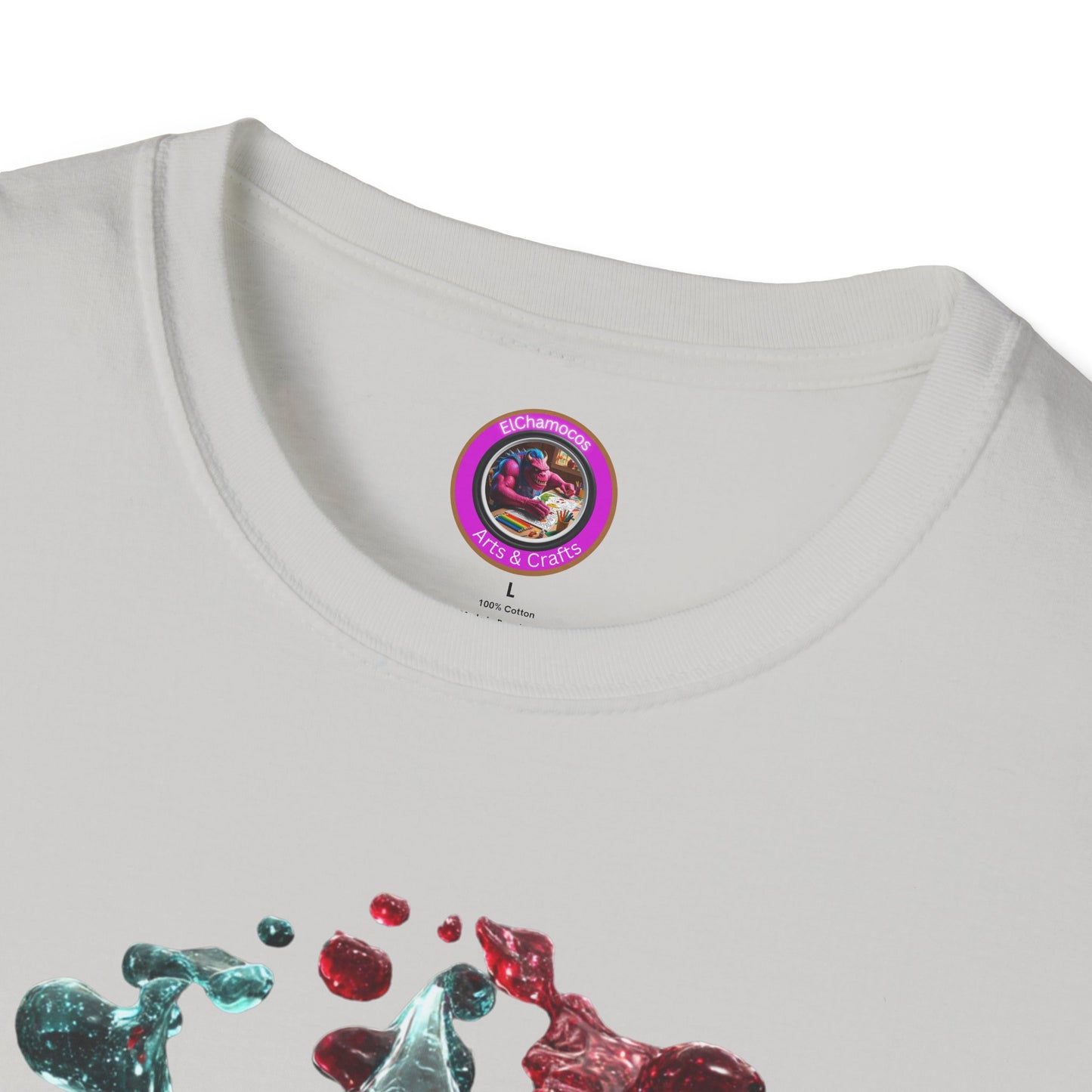 Blood Yin & Yang Unisex Softstyle T-Shirt, Gothic Tee, Dark Grunge Shirt, Alternative Clothing, Emo Top