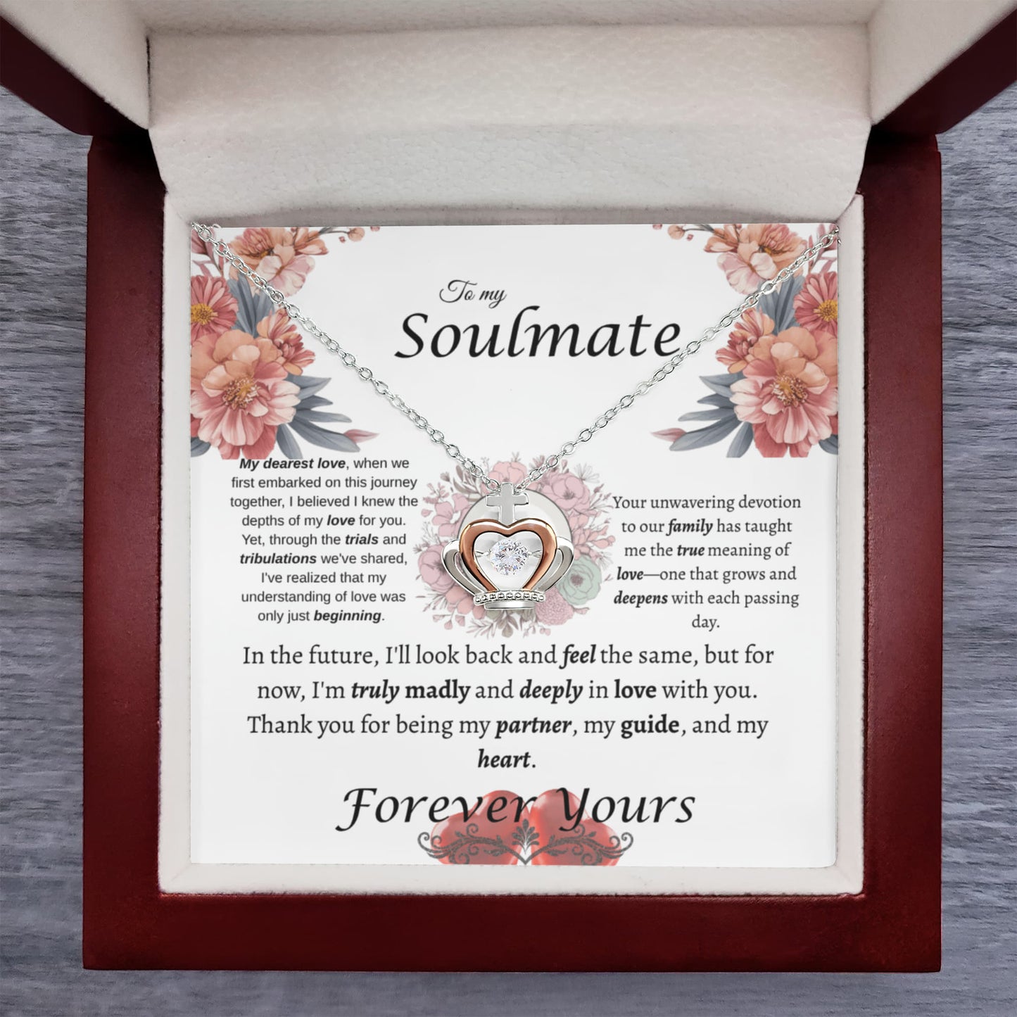 Soulmate Crown Pendant Necklace